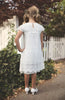 Grace White Vintage Lace Slip Dress - Just Couture