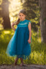 Magnolia Teal Blue Ruffle & Tulle Smock Dress - Just Couture