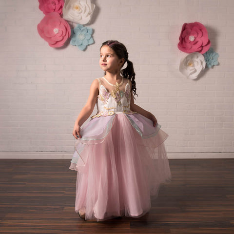 Unicorn Pink Tulle Gown Dress